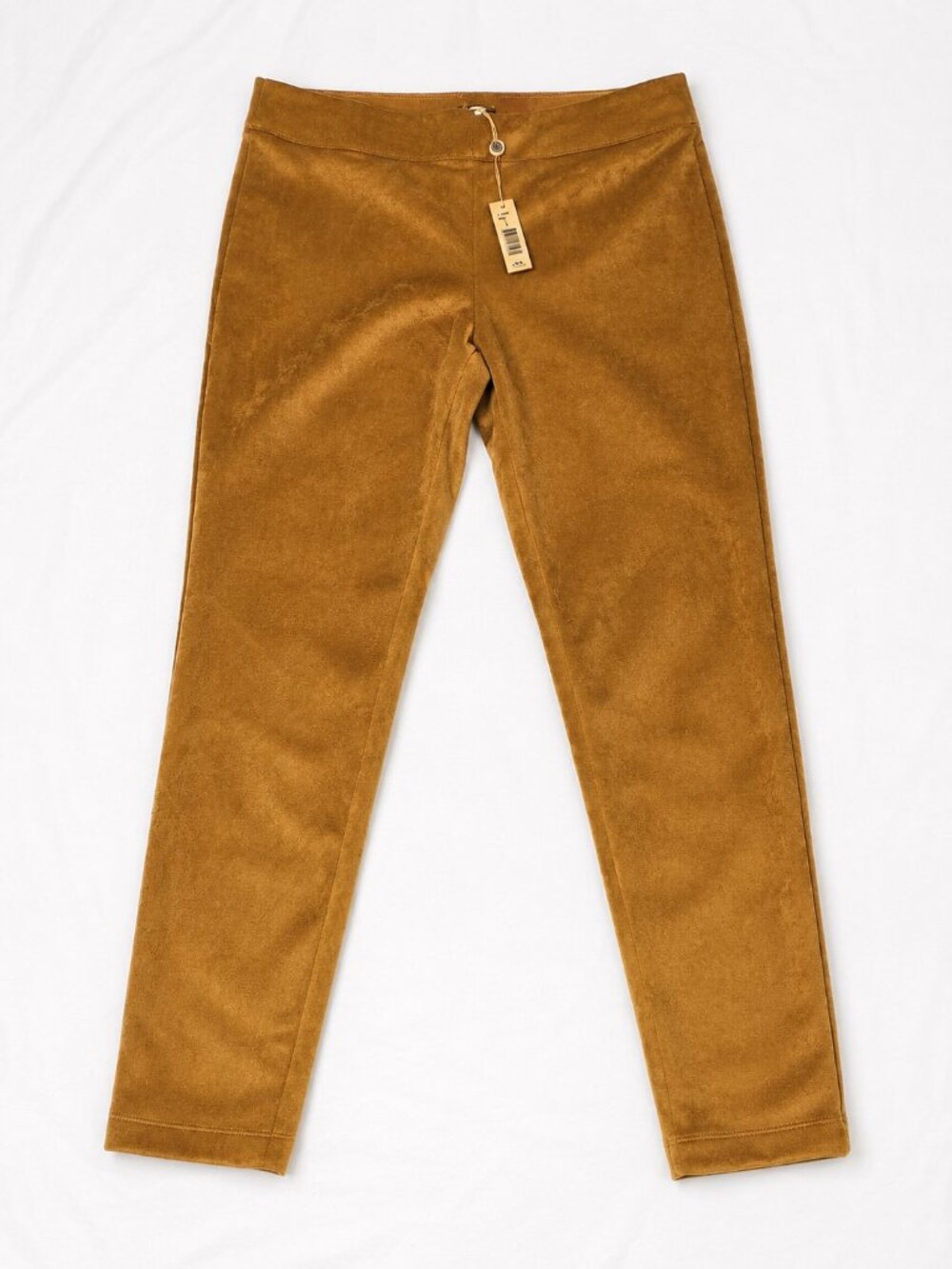 MAX STUDIO Beige Velour Pull-On Pants Size Large NWT MSRP $98